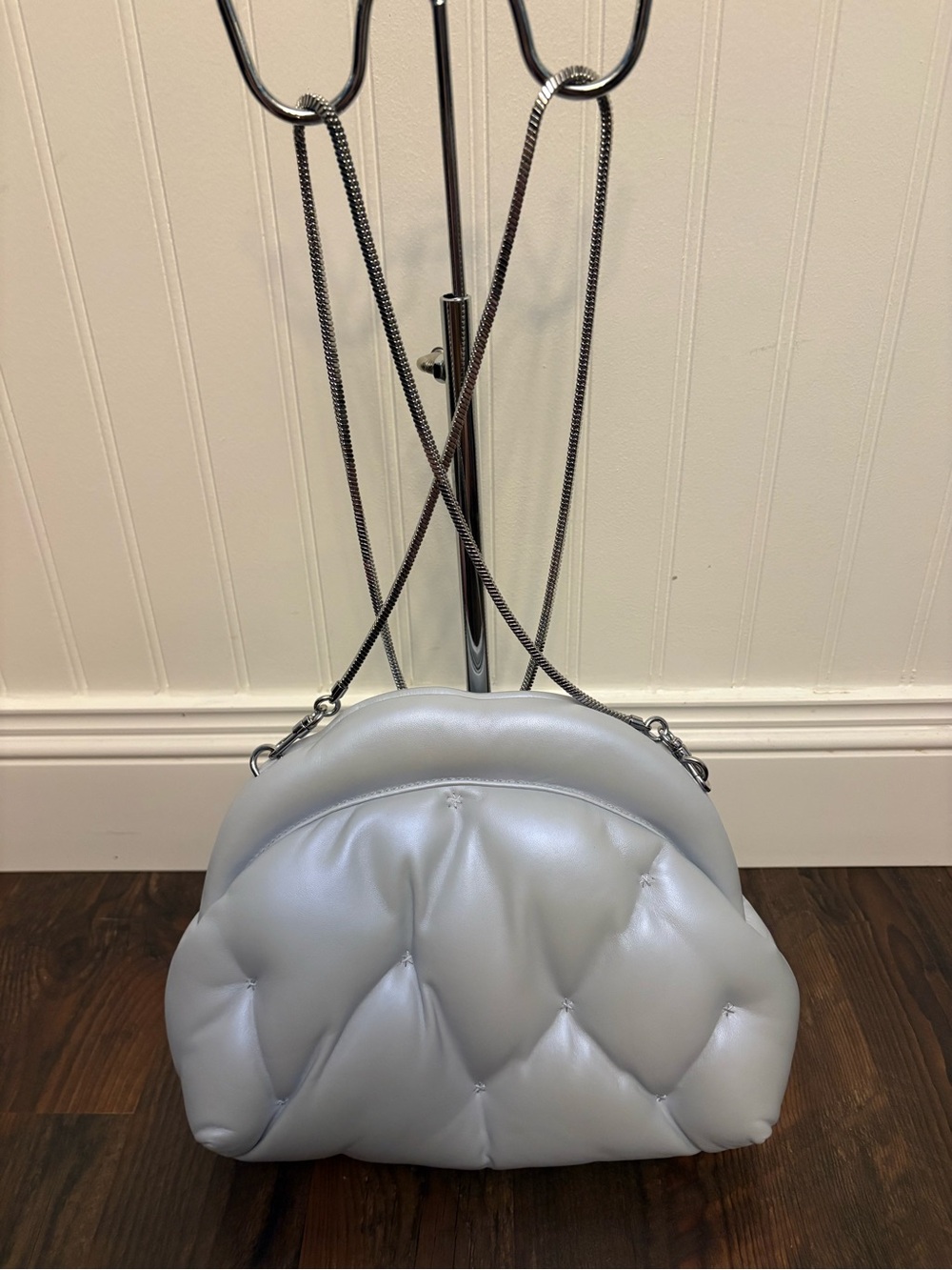 kate spade powder blue quilted crystal-accent cloud clutch - Picture 5 of 12
